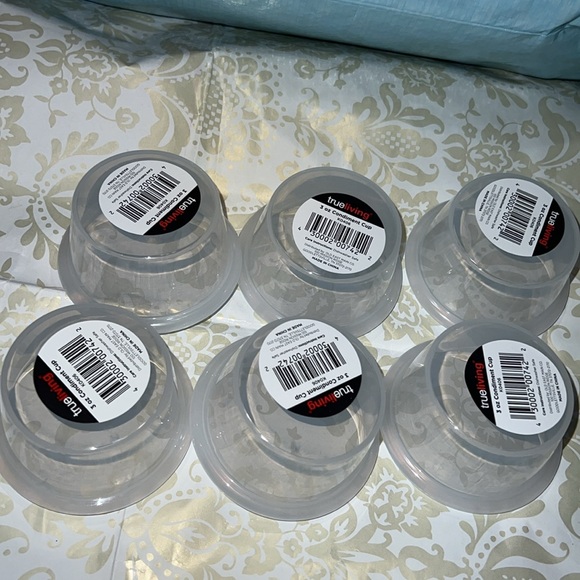New TrueLiving 6 Plastic Reusable 3 oz Dipping Sauce Individual Condiment Cups - Picture 3 of 4